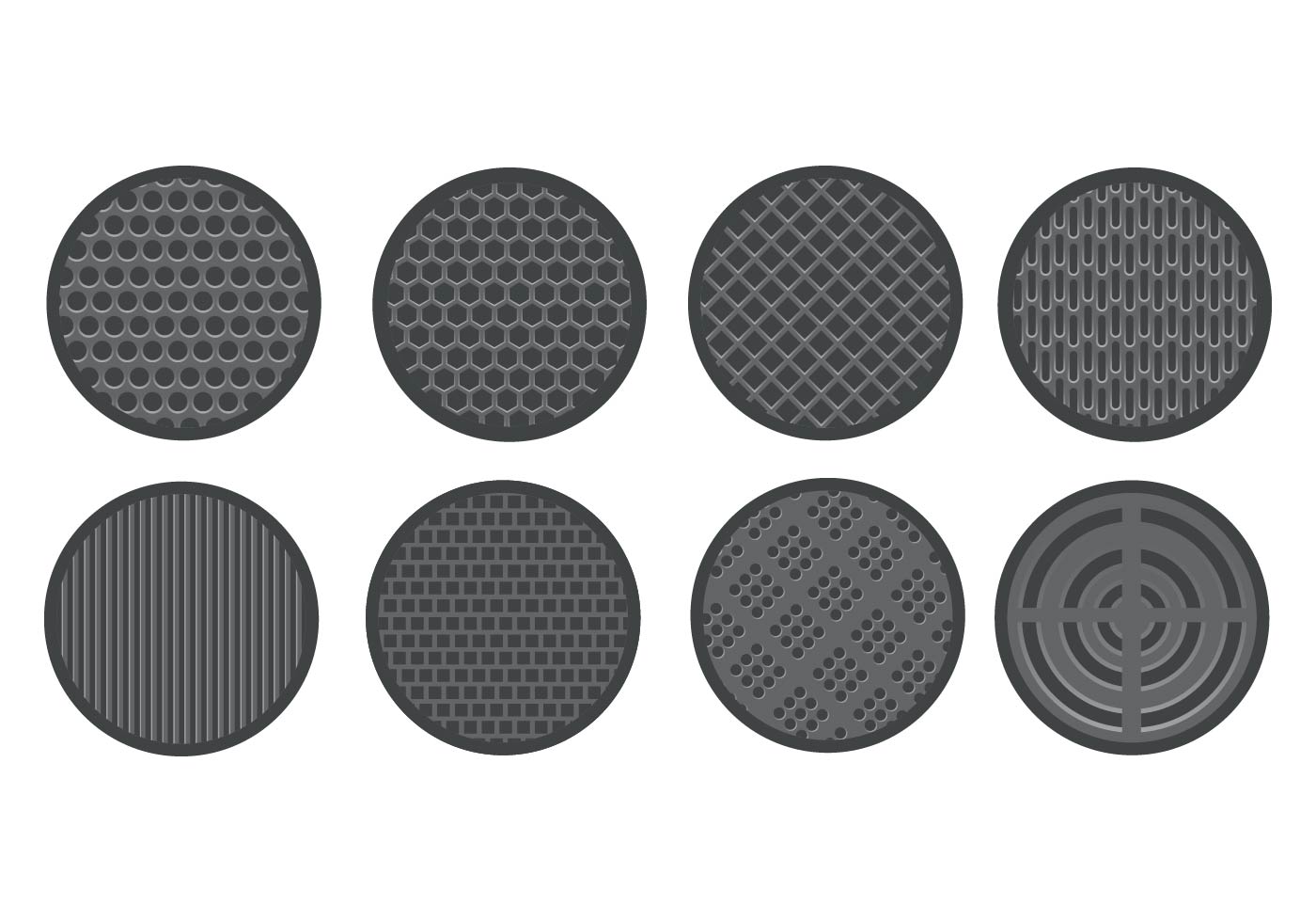 Speaker Grill Icons Vector 158392 Vector Art at Vecteezy