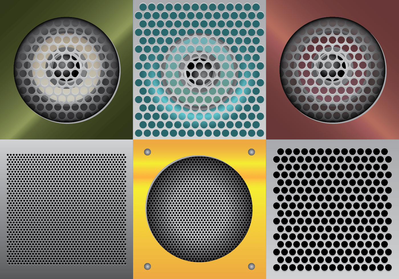 Speaker Grill Vector Illustration 158393 Vector Art at Vecteezy