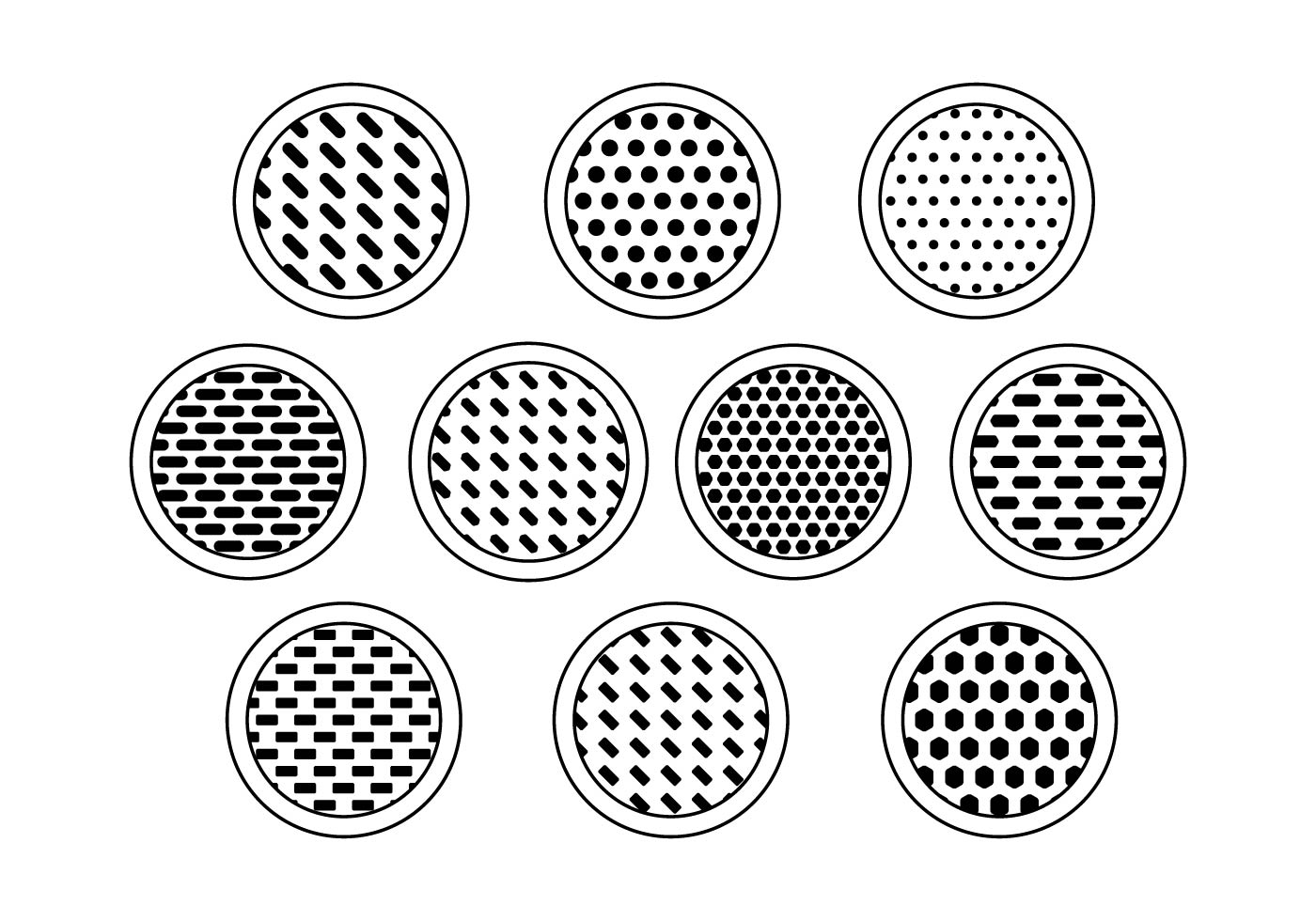 Free speaker grill collection vectors 158406 Vector Art at Vecteezy