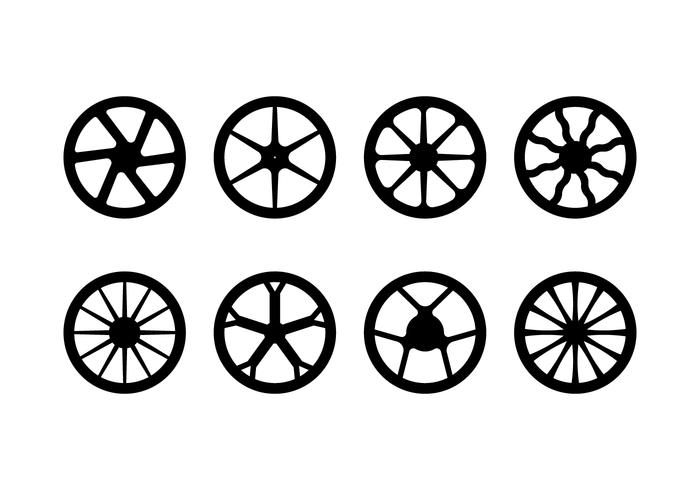 Pack de vectores de cubo de la motocicleta