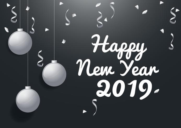 New Year 2019 Background vector