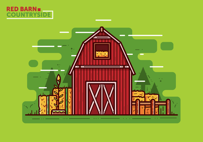 Red Barn Vector