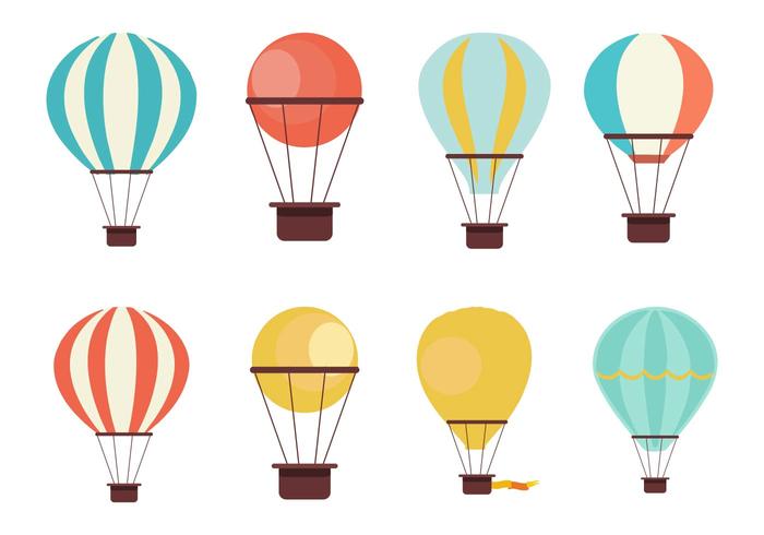 Free Hot Air Balloon Collection Vector