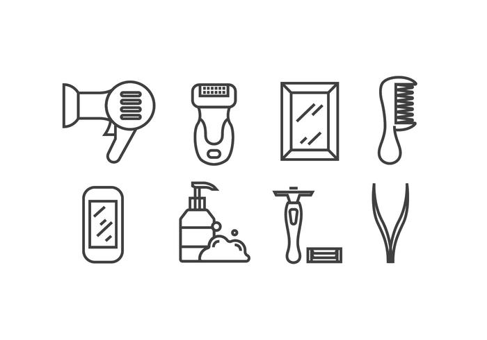 Shave vector icons