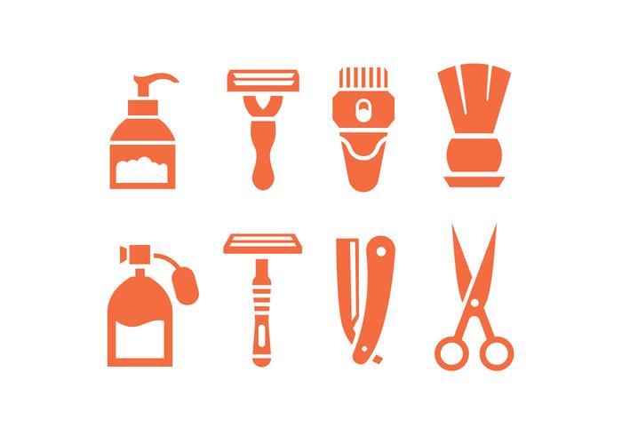 Shave vector icons