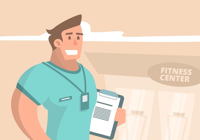 Personal Trainer Illustration 158625 Vector Art at Vecteezy