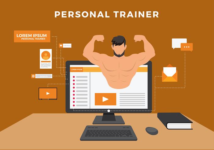 Personal Trainer Digital Free Vector