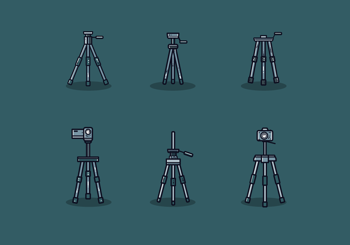 Camera Tripod Vector