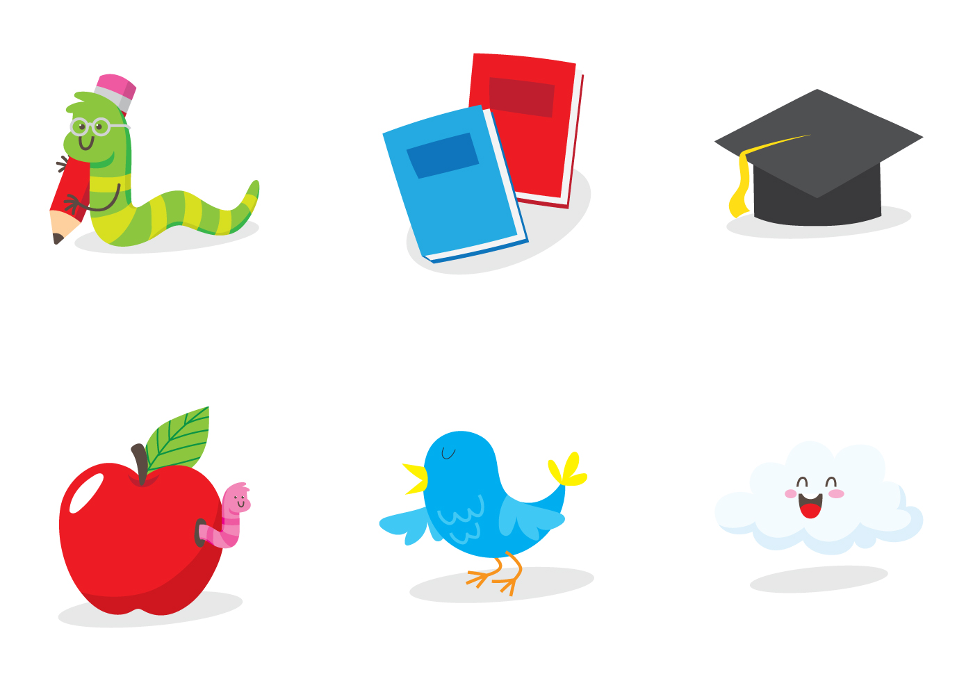 Bookworm Education Icon 158650 Vector Art at Vecteezy