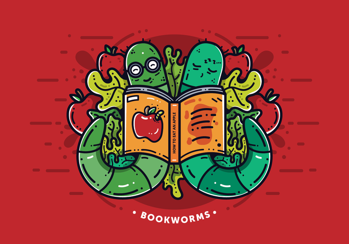 Free Bookworm Vector