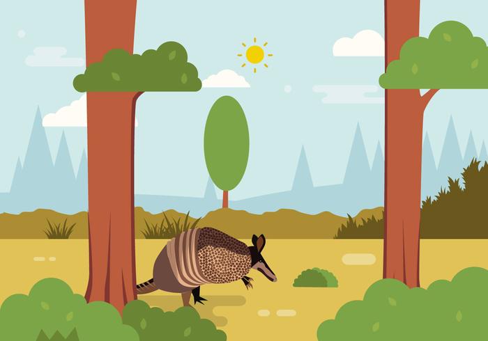 Armadillo Ilustración Vectorial vector