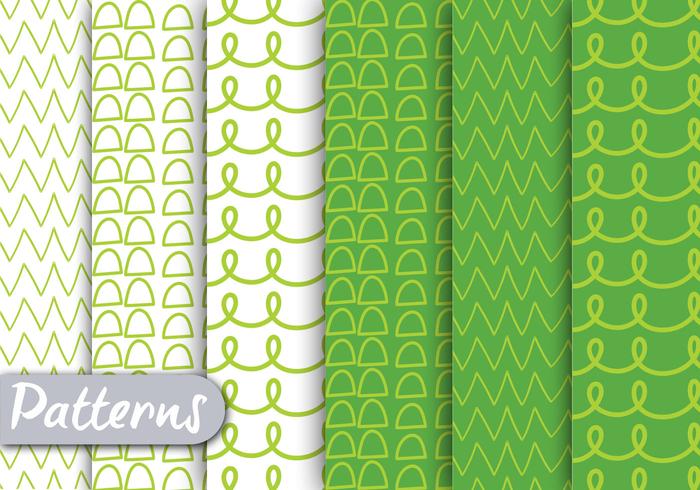 Green Lined Pattern Set Green Lined Pattern Set