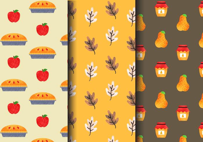 Free Vintage Autumn Patterns vector