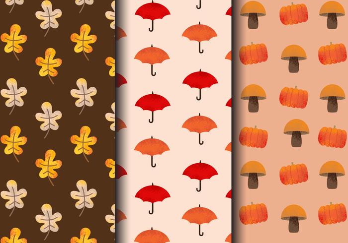 Free Vintage Autumn Patterns vector