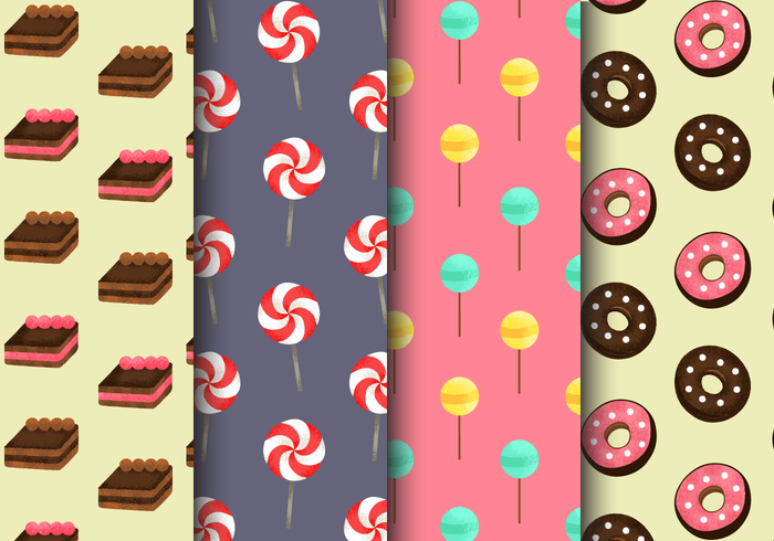 Free Vintage Sweets Patterns vector