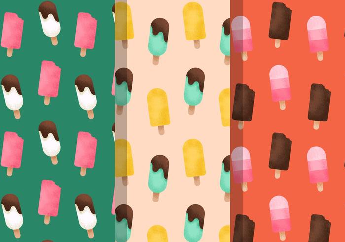 Free Vintage Ice Cream Patterns vector