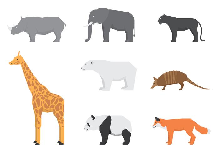 Wild Animals Logos vector