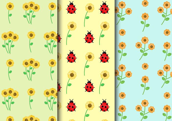 Free Vintage Floral Patterns vector