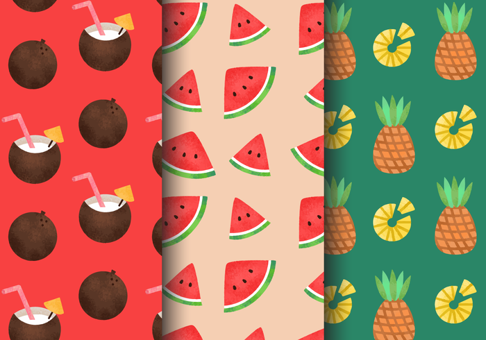 Free Vintage Summer Holiday Patterns vector