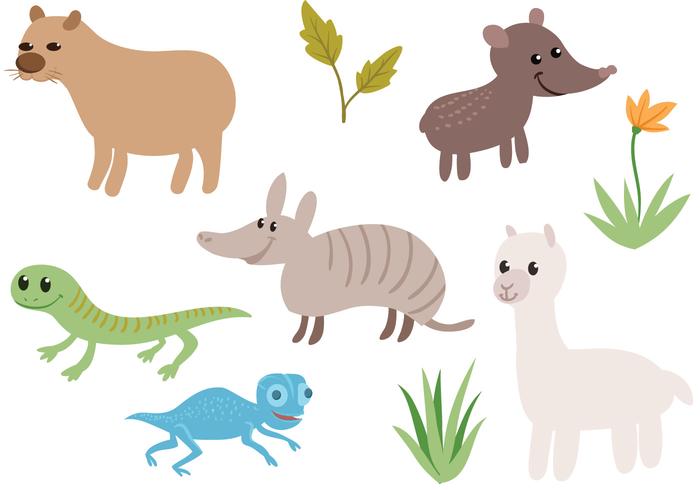 Free South American Animals Vectors