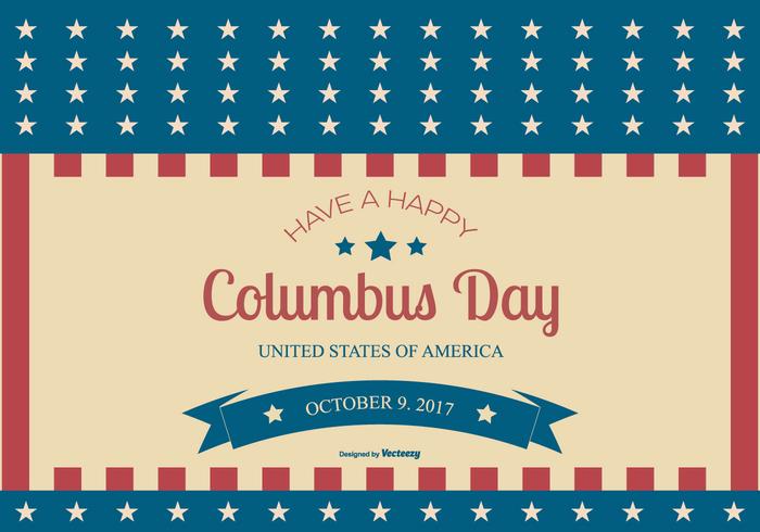 Columbus Day 2017 Illustration vector