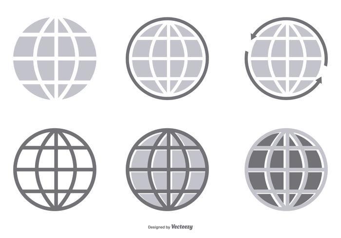 Vector Globe Icon Collection