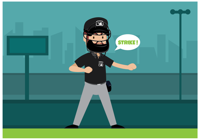 Free Baseball Umpire Character Vector 159085 Vector Art at Vecteezy