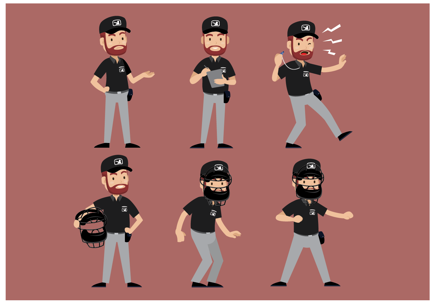 Free Baseball Umpire Character Vector 159086 Vector Art at Vecteezy