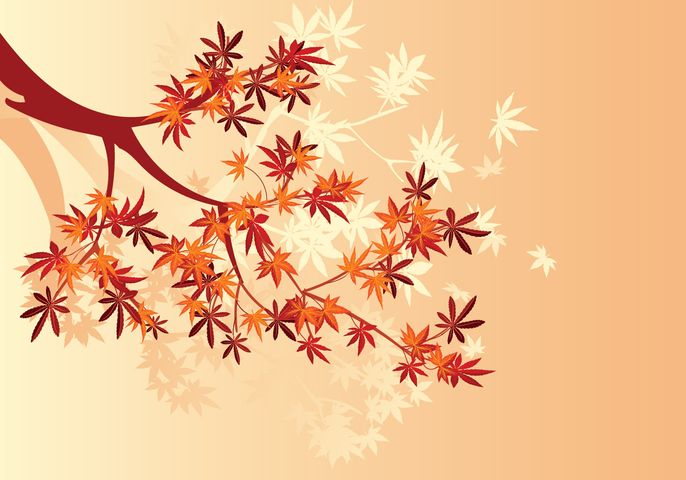 Smooth Japanese Maple Plant And Fall Maple Leaves Background Download Free Vectors Clipart Graphics Vector Art