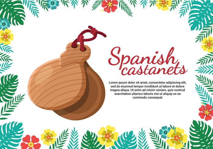 Castenets Vector Illustration