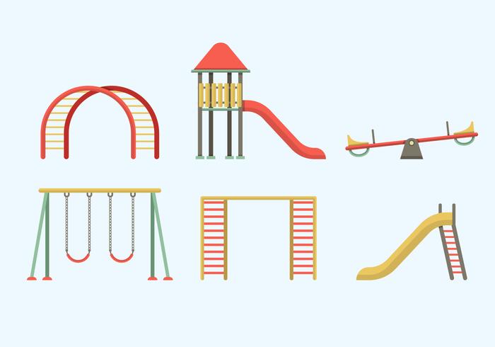 Jungle Gym elementos vectoriales vector