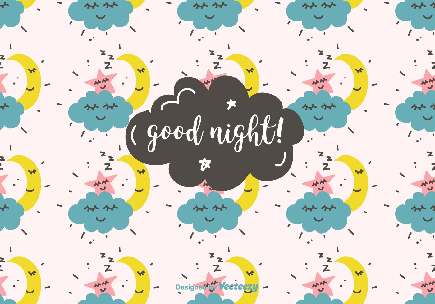 Good Night Vector Pattern 159134 Vector Art at Vecteezy