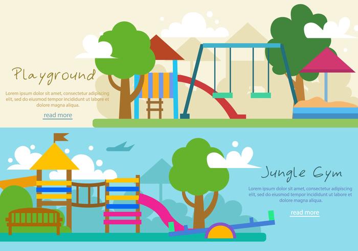 Jungle Gym For Kids vector