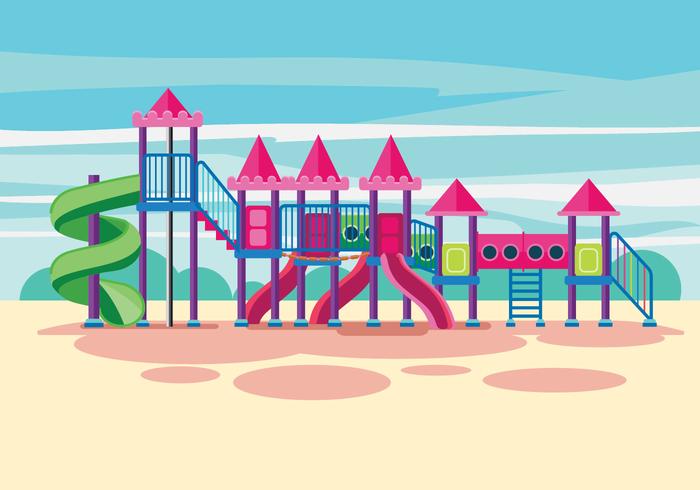 Childrens Jungle Gym Illustration vector