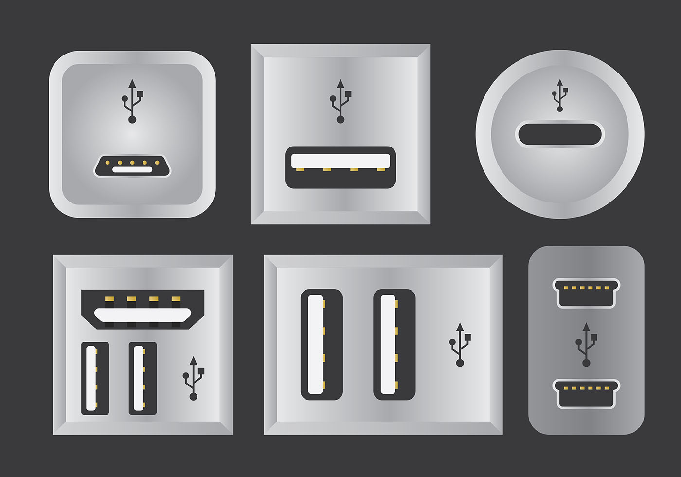 USB Port Vector Icons 159153 Vector Art At Vecteezy usb-port-vector-icons-159153-vector-art-at-vecteezy