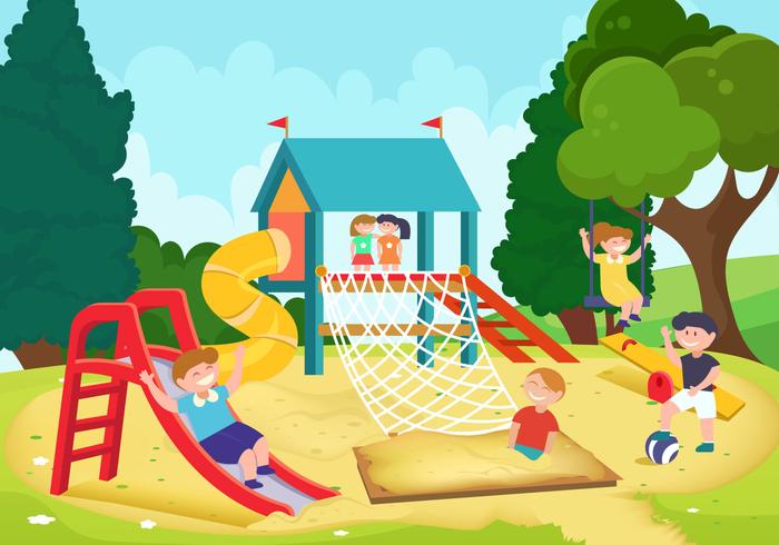 Jungle Gym For Kids vector