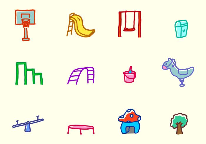 Playground Icons vector