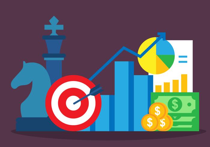 Book Keeping Business Concept Icon Set vector