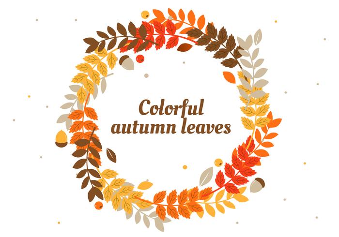 Free Autumn Leaves Vector Background