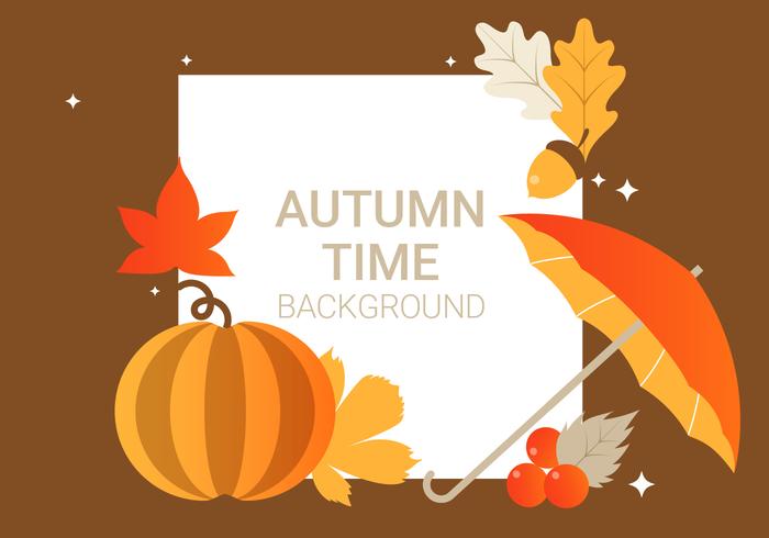 Free Autumn Elements Vector Background