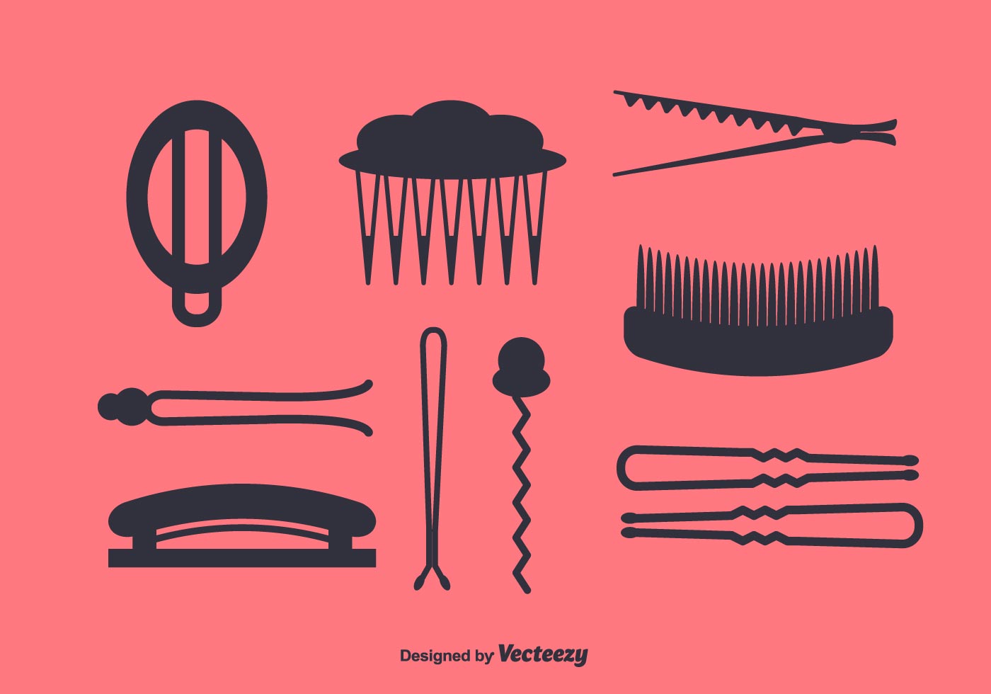 Hairpins Vector 159280 Vector Art at Vecteezy