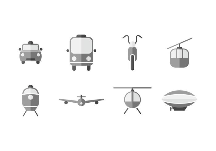 Iconos de vector de transporte