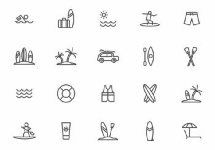 Free Beach Recreation Vectors