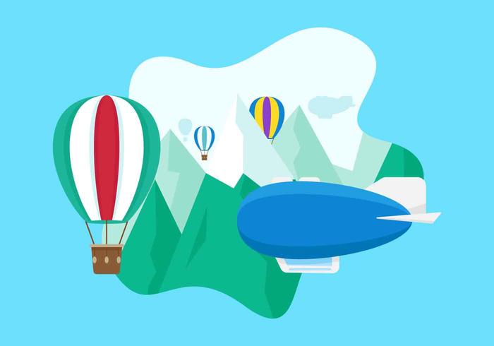 Free Unique Dirigible Vectors