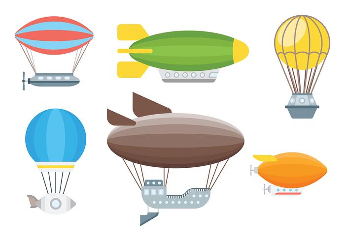 Dirigible Vector Icons