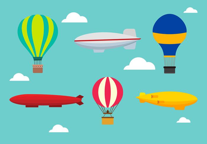 Dirigible Set Free Vector