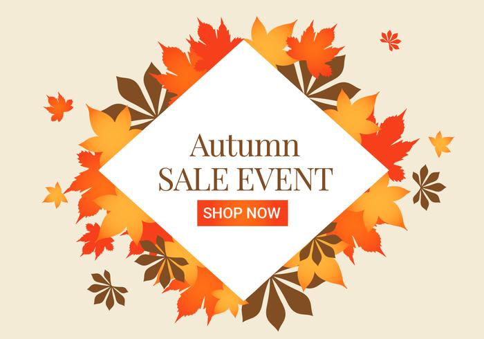 Free Autumn Elements Vector Background