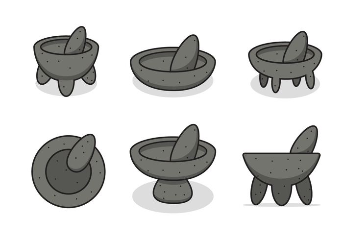 Cartoony Molcajete Vector