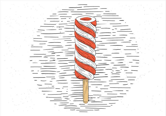 Free Hand Drawn Vector Ice Cream Illustration