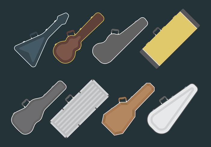Guitar Case Vector Icons